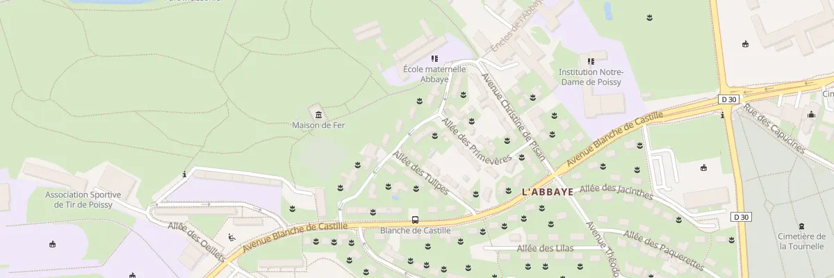 Plan du 9 All des Glaïeuls à Poissy