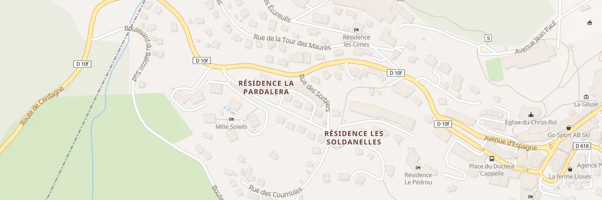 Plan du 3A Rue des Courriolles à Font-Romeu-Odeillo-Via