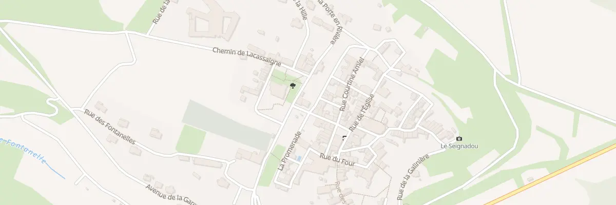 Plan du 100A Le Village à Fanjeaux