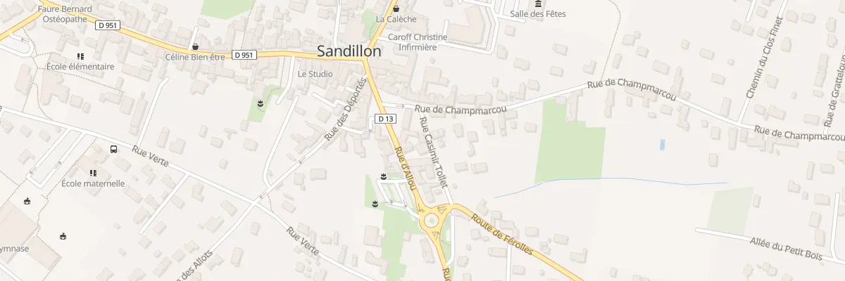 Plan du 32 Rue Casimir Tollet à Sandillon
