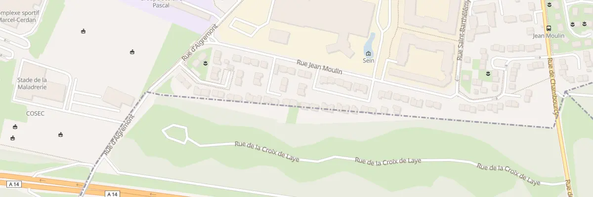 Plan du 93 Rue Jean Moulin à Poissy