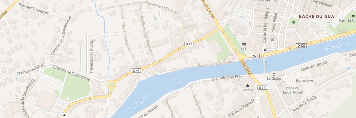 Plan du 9 Rue Ste Emilie de Rodat à Villefranche-de-Rouergue
