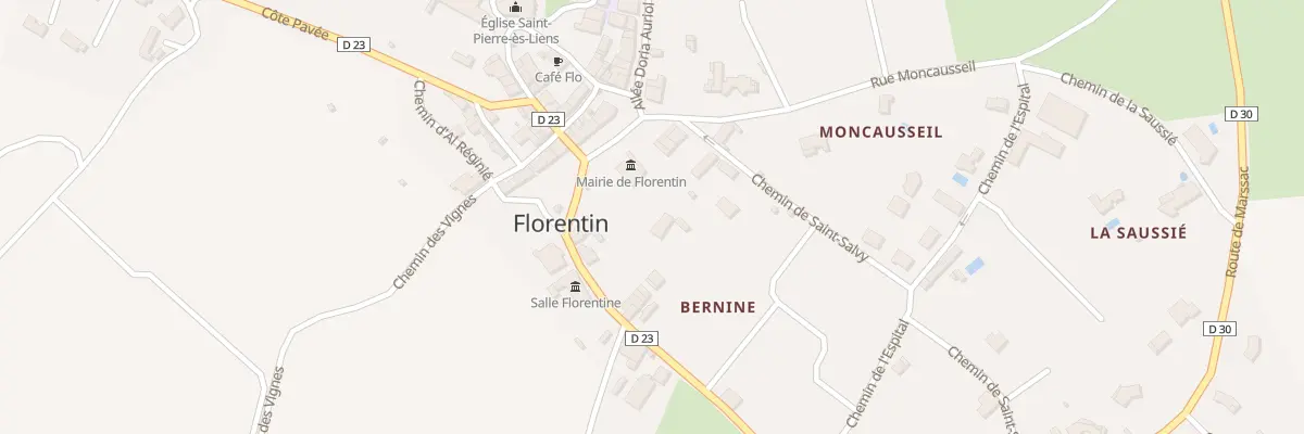 Plan du 9 Pl de la Mairie à Florentin
