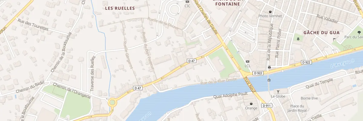 Plan du 12 Rue Ste Emilie de Rodat à Villefranche-de-Rouergue