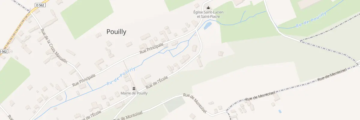 Plan du 62 Pouilly à Pouilly