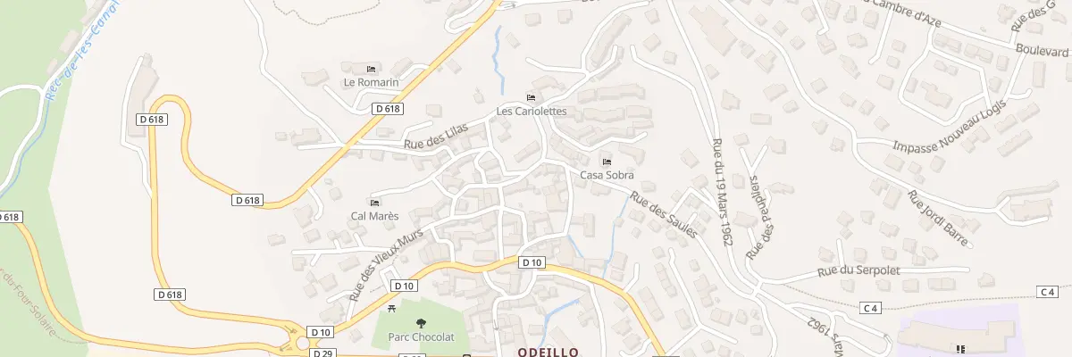 Plan du 19 Rue des Lilas à Font-Romeu-Odeillo-Via