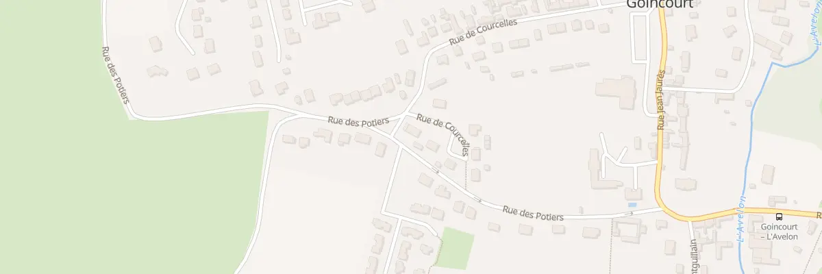 Plan du 27 Rue de Courcelles à Goincourt