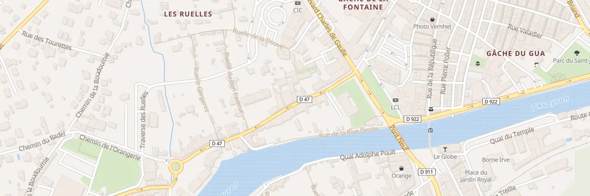 Plan du 10B Rue Ste Emilie de Rodat à Villefranche-de-Rouergue