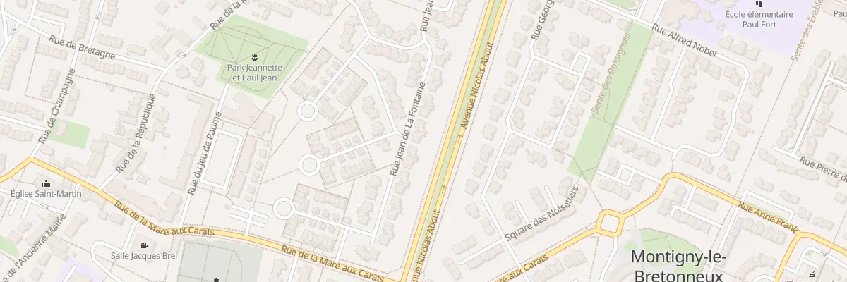 Plan du 13 Rue Jean de la Fontaine à Montigny-le-Bretonneux