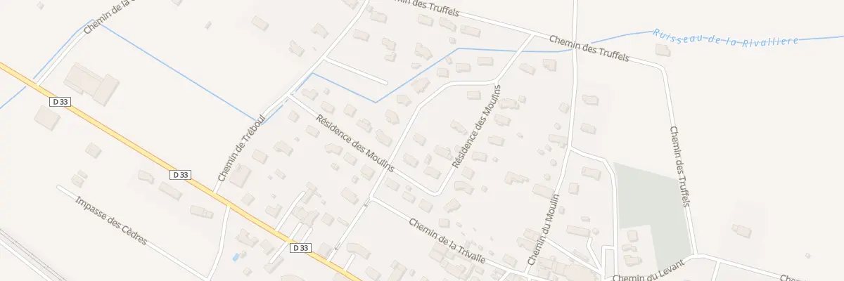Plan du 33 Rue Résidence des Moulins à Pexiora