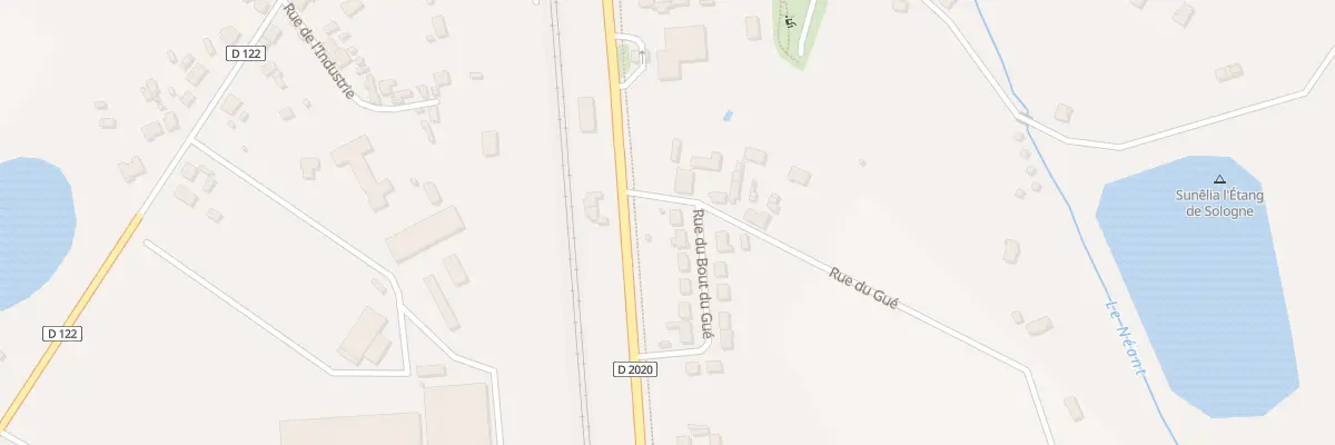 Plan du 2 Rue du Bout du Gué à Nouan-le-Fuzelier