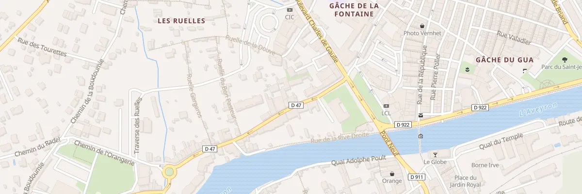 Plan du 10 Rue Ste Emilie de Rodat à Villefranche-de-Rouergue