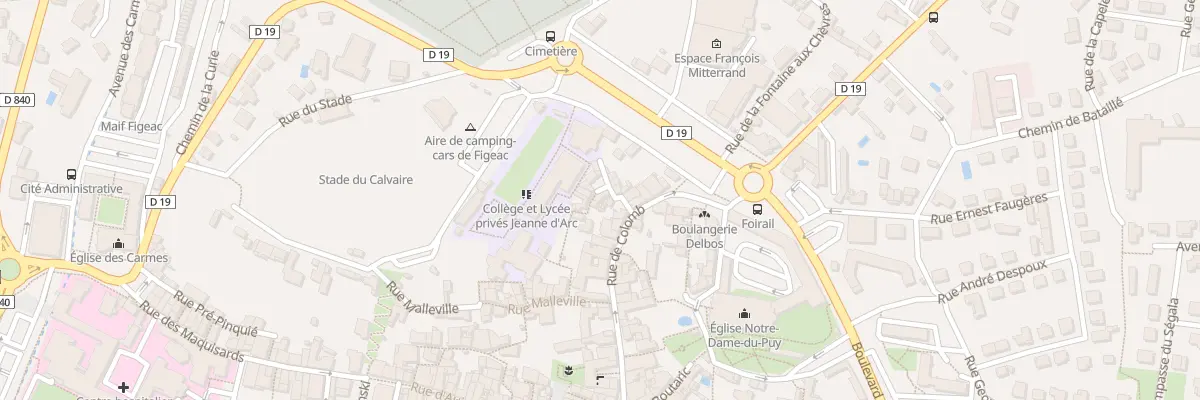 Plan du 7 Rue du Puits Ste-Marie à Figeac