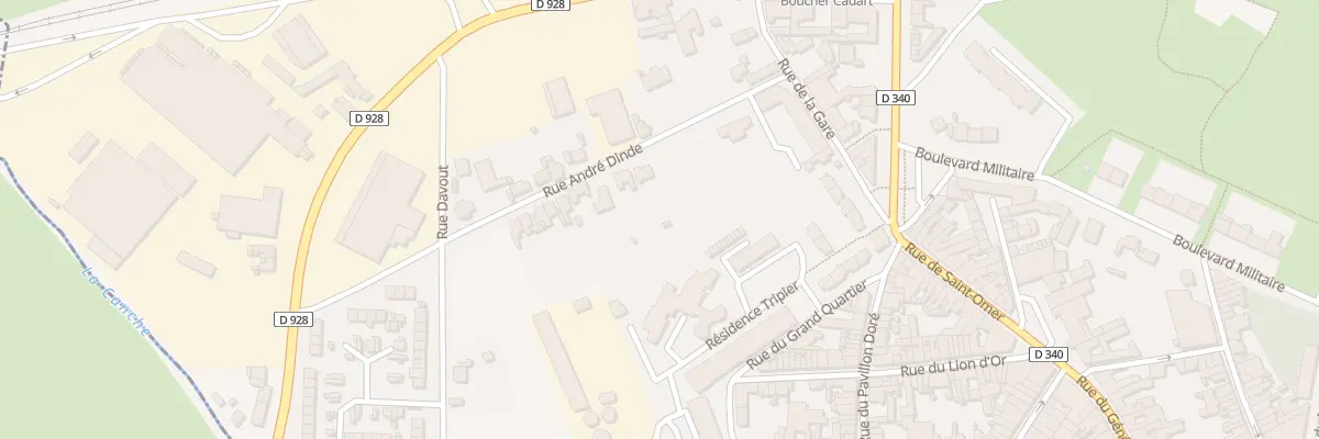 Plan du 40 Rue André Dinde à Hesdin-la-Forêt