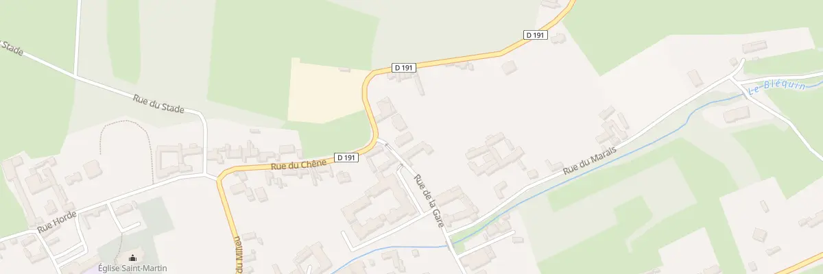 Plan du 6 Rue de la Gare à Nielles-lès-Bléquin