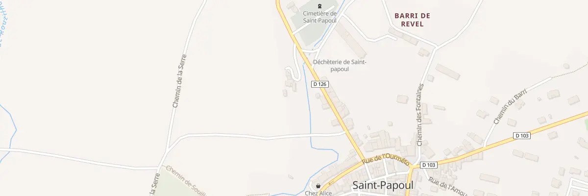 Plan du 15 Av du Lambe à Saint-Papoul