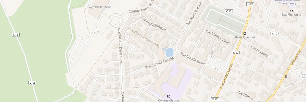 Plan du 51 All des Impressionnistes à Carrières-sous-Poissy