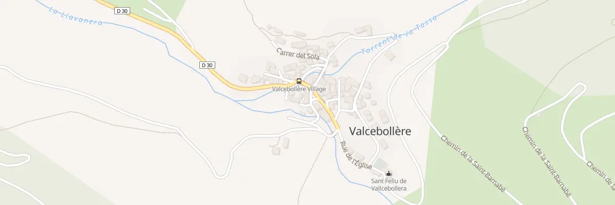 Plan du 1004 Le Village de Valcebollere à Valcebollère