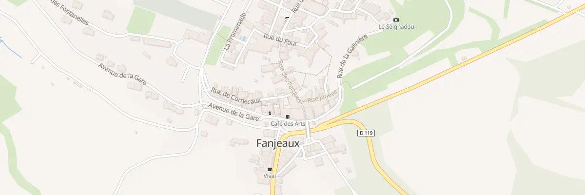 Plan du 12 Rue des Fargues à Fanjeaux