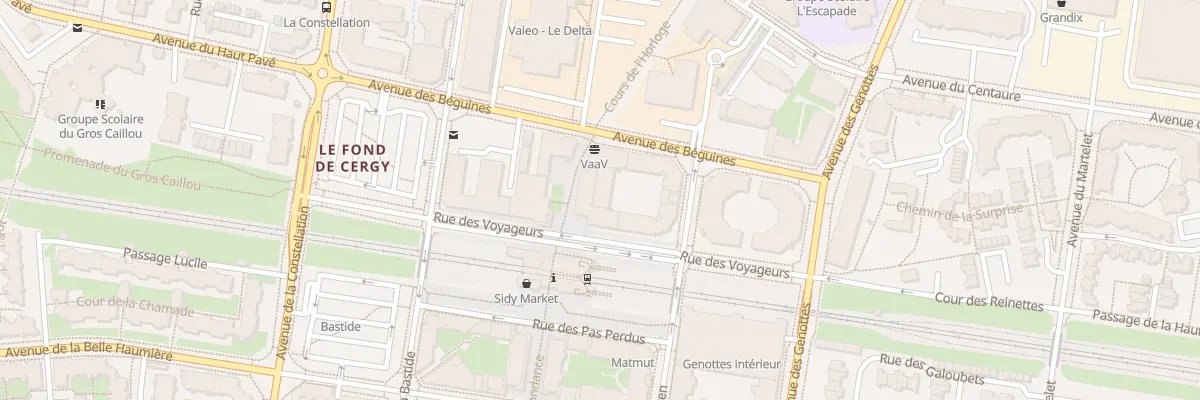 Plan du 30 Rue des Voyageurs à Cergy