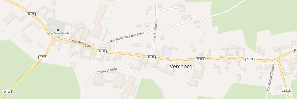 Plan du 1 Rue du Moulin à Verchocq