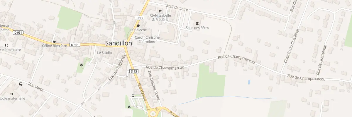 Plan du 77 Rue de Champmarcou à Sandillon