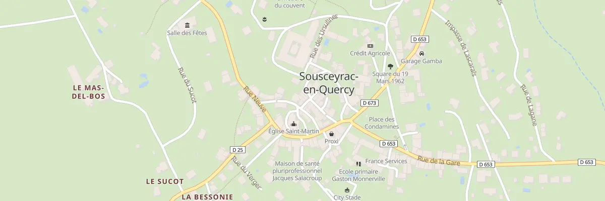 Plan du 5061F Le Bourg Sousceyrac à Sousceyrac-en-Quercy