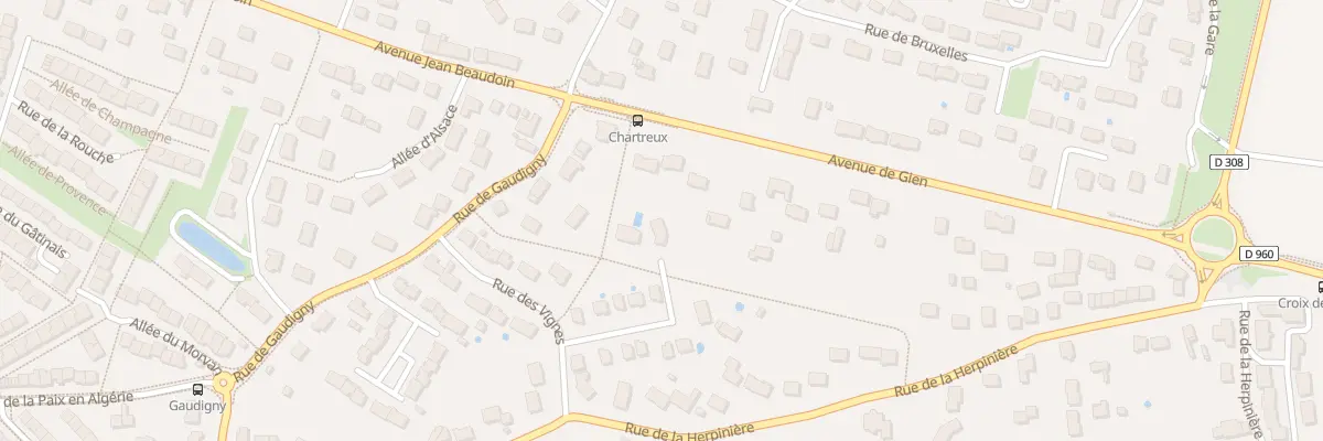 Plan du 21 All de Bellevue à Chécy