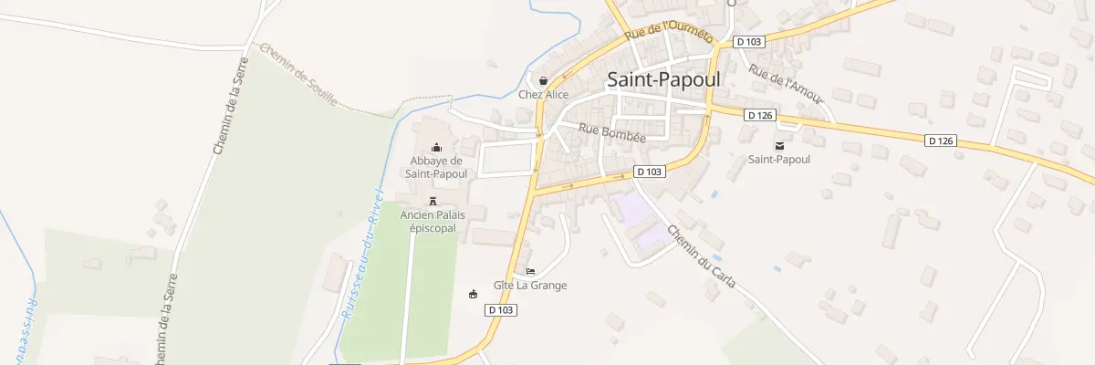 Plan du 1 Rue du Général d’Hautpoul à Saint-Papoul