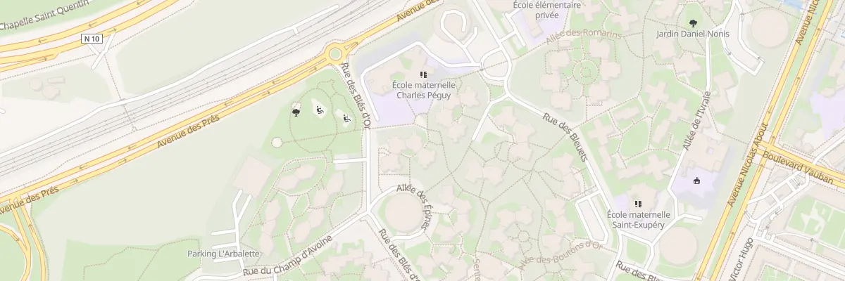 Plan du 10 All des Épines à Montigny-le-Bretonneux