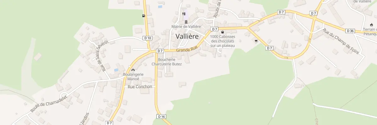 Plan du 21 Gr Grande Rue à Vallière