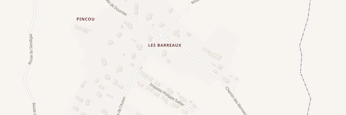 Plan du 2 Che des Barreaux à Blan