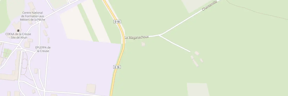 Plan du 1 Le Maganachoux à Ahun