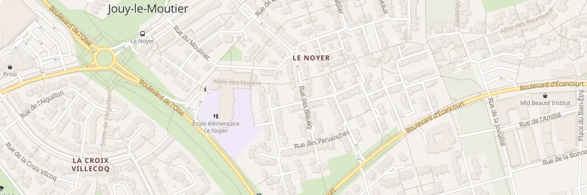 Plan du 6 Rue des Bleuets à Jouy-le-Moutier