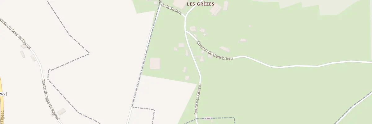 Plan du 5053 Les Grezes à Causse-et-Diège