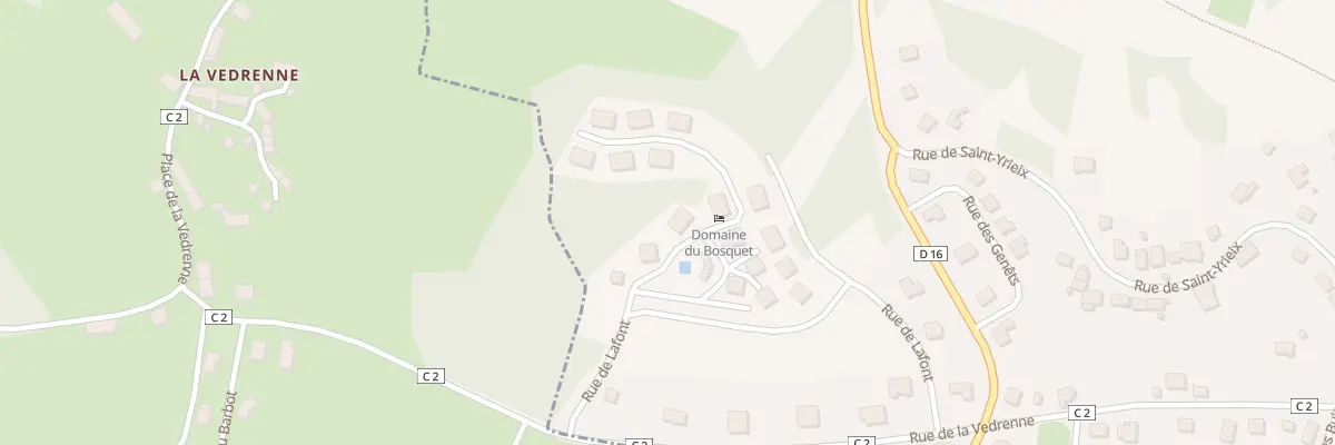 Plan du 312 Rue de Lafont à Égletons