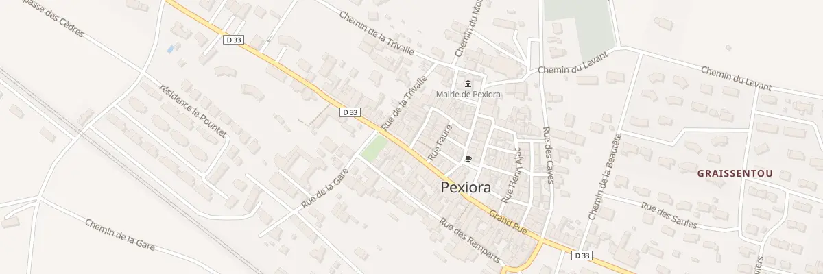 Plan du 1 Rue des Penitents à Pexiora