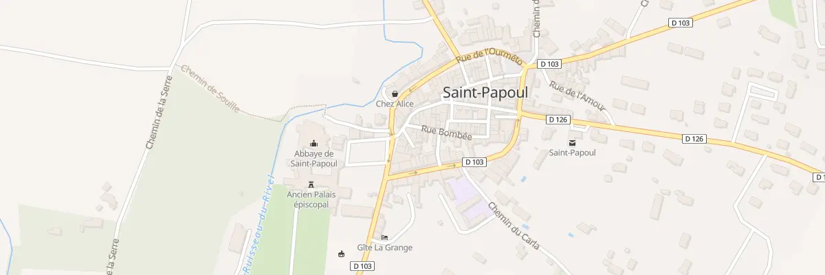 Plan du 2 Rue Bombée à Saint-Papoul