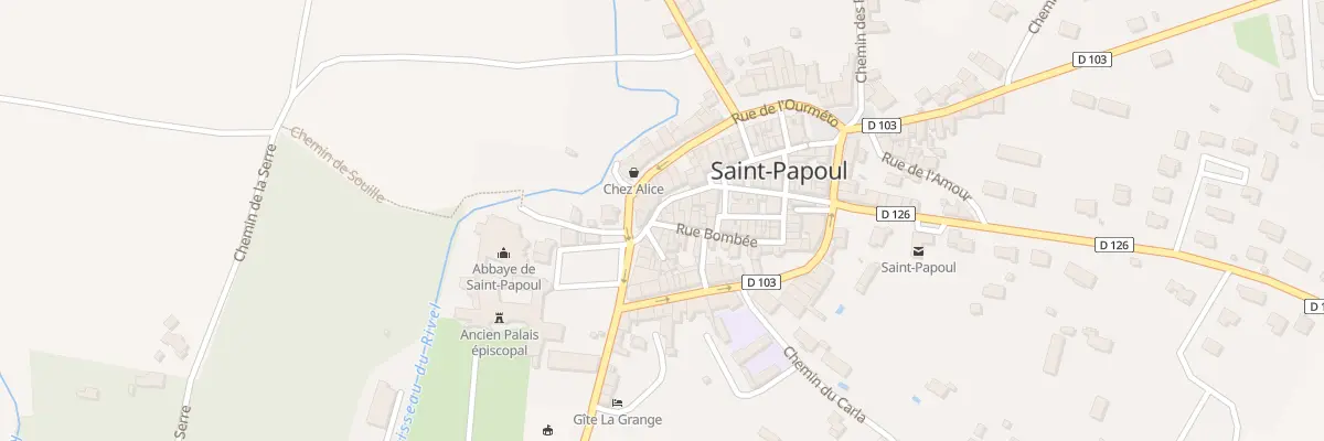 Plan du 1 Rue Bombée à Saint-Papoul