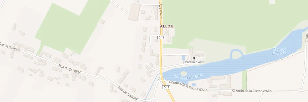 Plan du 854 Rue d’Allou à Sandillon