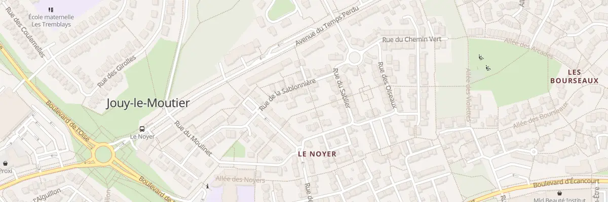 Plan du 9 Rue de la Sablonniere à Jouy-le-Moutier
