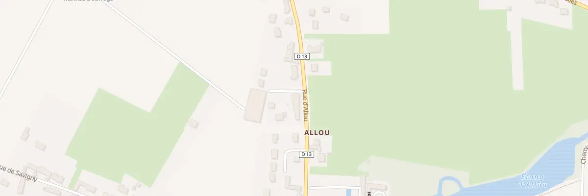 Plan du 708 Rue d’Allou à Sandillon