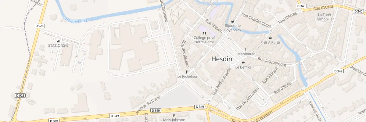 Plan du 11 Rue des Jésuites à Hesdin-la-Forêt