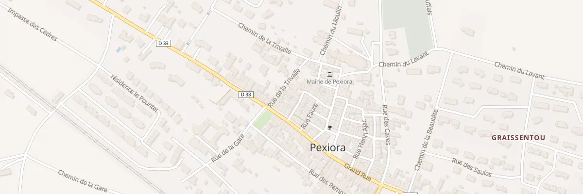 Plan du 7 Rue des Penitents à Pexiora