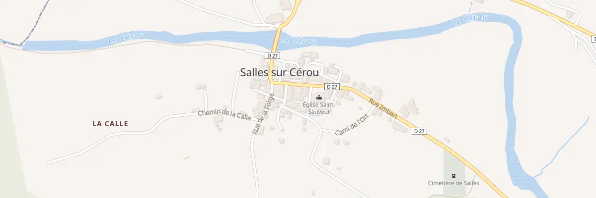 Plan du 6 Rue de l’Église à Salles