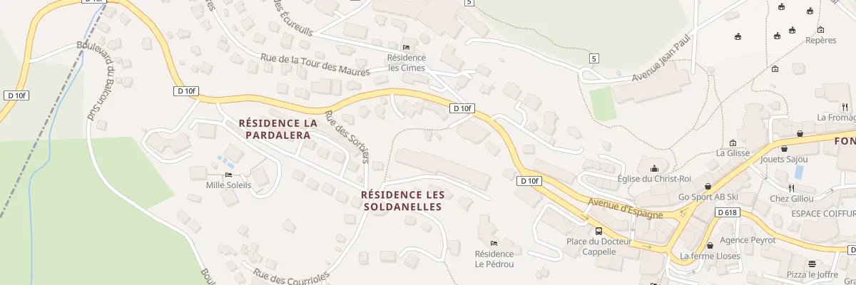 Plan du 9 Tra de la Conque Verte à Font-Romeu-Odeillo-Via