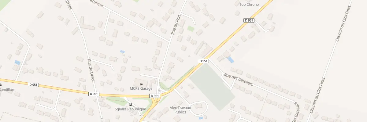 Plan du 100 Rue du Port à Sandillon