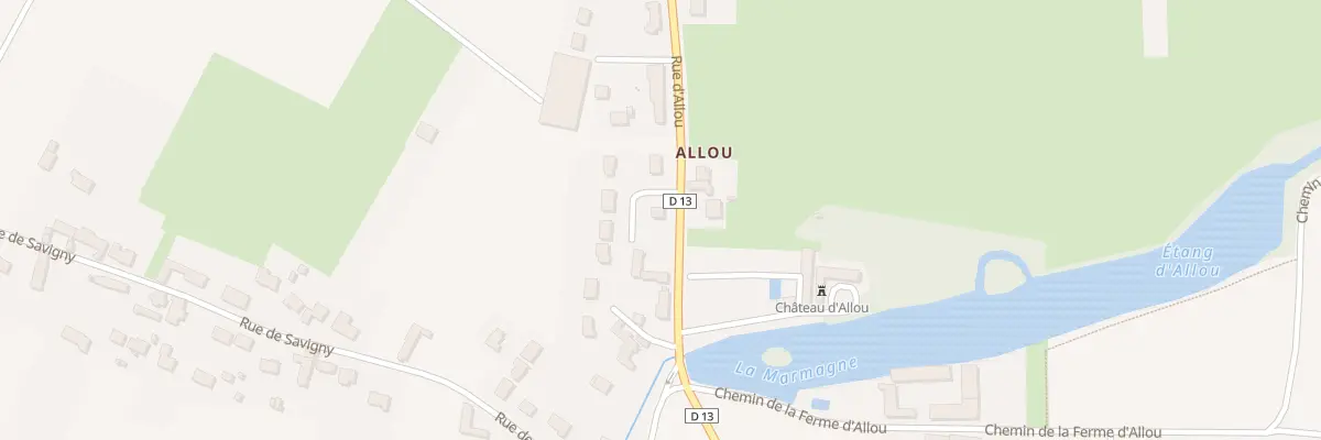 Plan du 818 Rue d’Allou à Sandillon