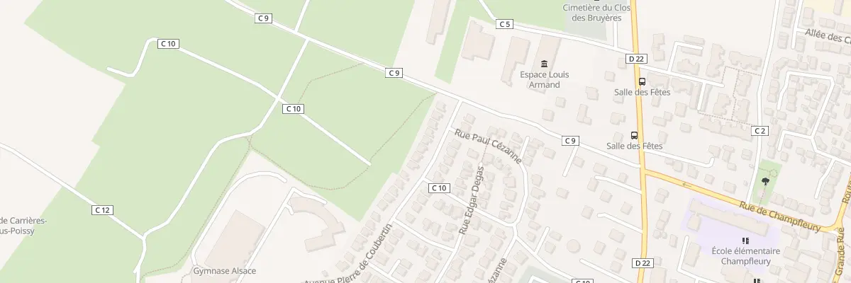 Plan du 465 Av Pierre de Coubertin à Carrières-sous-Poissy