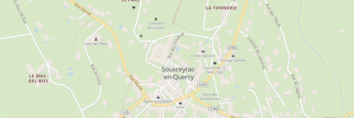 Plan du 10A Rue du Couvent à Sousceyrac-en-Quercy